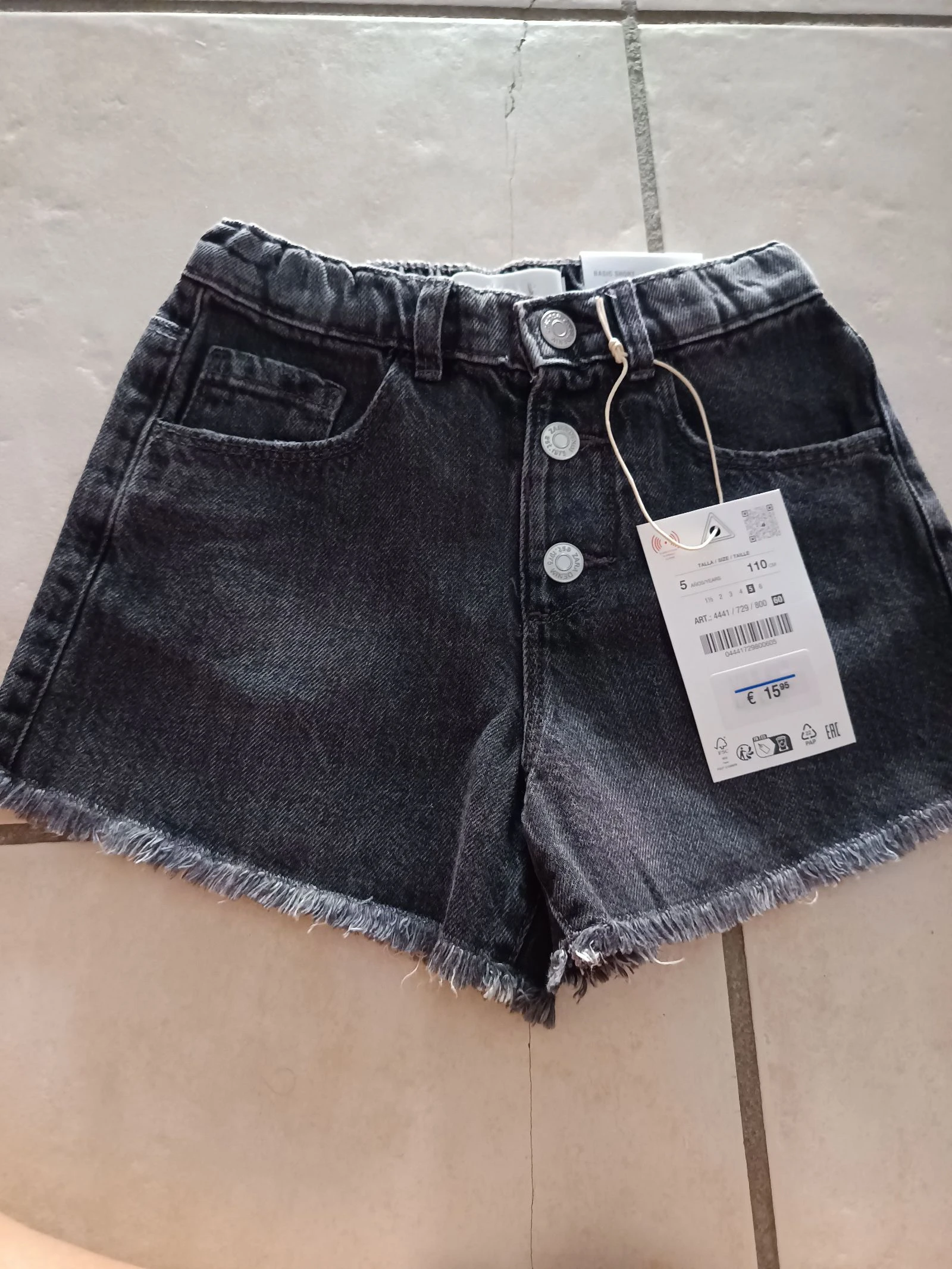 Short Zara fille 5 ans